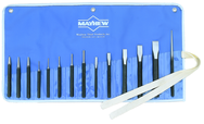 14 Piece Punch & Chisel Set -- #14RC; 1/8 to 3/16 Punches; 7/16 to 7/8 Chisels - First Tool & Supply