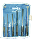 6 Piece Roll Pin Punch Set --  1/8 to 5/16'' Diameter - First Tool & Supply