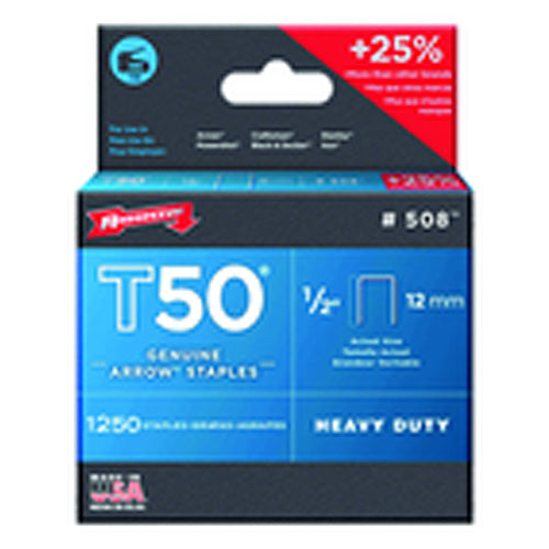 1/2″ / 12 mm - T50–1250 Standard Pack - Staples - First Tool & Supply