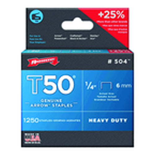 1/4″ / 6 mm - T50–1250 Standard Pack - Staples - First Tool & Supply