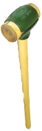 Rawhide Face Sledge Hammer -- 8 lb--36'' Hickory Handle--2-3/4'' Head Diameter - First Tool & Supply
