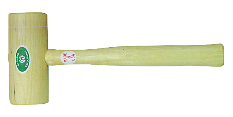 Garland Hardwood Mallet -- 27 oz; Hickory Handle; 3'' Head Diameter - First Tool & Supply