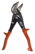 1-3/8'' Blade Length - 9-1/4'' Overall Length - Left Cutting - Metalmaster Offset Snips - First Tool & Supply