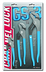 Channellock Tongue & Groove Plier Set -- #GS3; 3 Pieces; Includes: 6-1/2"; 9-1/2"; 12" - First Tool & Supply