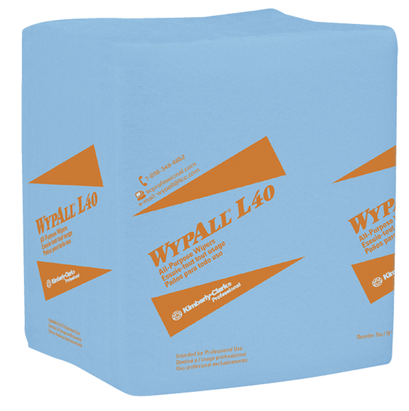 12.5 x 14.4'' - Package of 672 - WypAll L40 1/4 Fold - First Tool & Supply