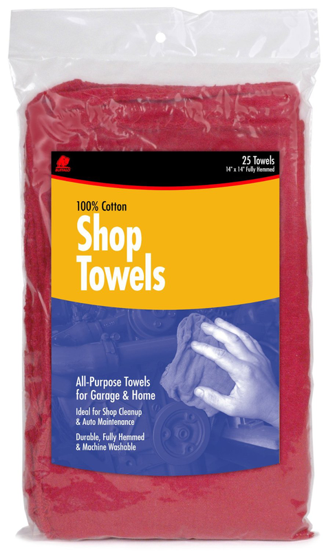 15 x 15'' - Package of 50 - Shop Towels - First Tool & Supply