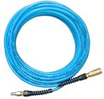 #PFE40254T - 1/4 MPT x 25 Feet - Light Blue Thermoplastic - 2 Fitting(s) - Air Hose - First Tool & Supply