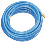 #TP6M100 - 3/8 ID x 100 Feet - Light Blue Thermoplastic - No Fitting(s) - Air Hose - First Tool & Supply