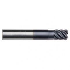 1/8" Dia. - 1/4" LOC - 2-1/2" OAL - .015 Radius 5 FL Carbide End Mill-Uncoated - First Tool & Supply