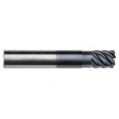 3/16" Dia. - 3/8" LOC - 3" OAL - .015 Radius 5 FL Carbide End Mill-Uncoated - First Tool & Supply