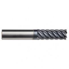 5/8" Dia. - 2-5/8" LOC - 5" OAL - 6 FL Carbide End Mill-AlTiN-x - First Tool & Supply