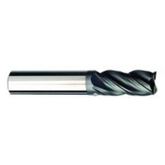 1/2 Dia. x 3 Overall Length 4-Flute .030 C/R Solid Carbide SE End Mill-Round Shank-Center Cut-AlCrN-X - First Tool & Supply
