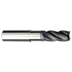 3/4 Dia. x 5 Overall Length 4-Flute .030 C/R Solid Carbide SE End Mill-Round Shank-Center Cut-AlCrN-X - First Tool & Supply