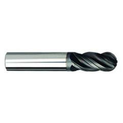 5/16" Dia. - 2-1/2" OAL Ball Nose AlCrN-X-EM - 4 FL - First Tool & Supply