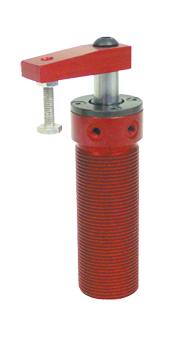 Round Threaded Body Pneumatic Swing Cylinder - #8215 .50'' Vertical Clamp Stroke - With Arm - RH Swing - First Tool & Supply