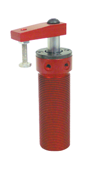 Round Threaded Body Pneumatic Swing Cylinder - #8015 .38'' Vertical Clamp Stroke - With Arm - RH Swing - First Tool & Supply