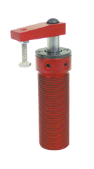 Round Threaded Body Pneumatic Swing Cylinder - #8415 .50'' Vertical Clamp Stroke - With Arm - RH Swing - First Tool & Supply