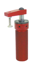 Round Threaded Body Pneumatic Swing Cylinder - #8215 .50'' Vertical Clamp Stroke - With Arm - RH Swing - First Tool & Supply