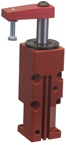 Round Threaded Body Pneumatic Swing Cylinder - #8016 .38'' Vertical Clamp Stroke - With Arm - LH Swing - First Tool & Supply