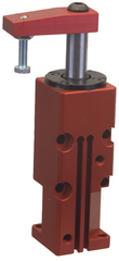 Block Style Pneumatic Swing Cylinder - #8316 .50'' Vertical Clamp Stroke - With Arm - LH Swing - First Tool & Supply