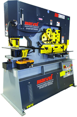 93 Ton - 14" Throat - 10HP, 220V, 3PH Motor Dual Cylinder Complete Integrated Ironworker - First Tool & Supply
