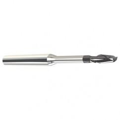 1/4" Dia. - 1/4" LOC - 3" OAL - .010 C/R 2 FL Carbide End Mill with 2.00 Reach-Nano Coated - First Tool & Supply