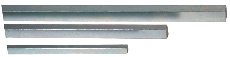 12 x 6 ea. 3/16; 1/4; 5/16; 3/8; 4 ea. 7/16; 1/2'' - Cold Finish Square Key Stock Assortment - First Tool & Supply
