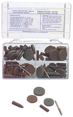 #777 Resin Bonded Rubber Kit - Introductory - Various Shapes - Equal Assortment Grit - First Tool & Supply