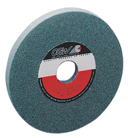 7 x 1 x 1-1/4'' - Silicon Carbide (GC) 80-I Type 5 (3 x 1/2) Surface Grinding Wheel - First Tool & Supply