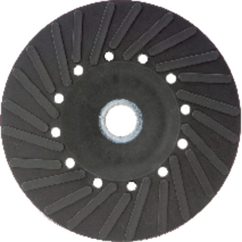 4 1/2″ - Smooth Bore - Spiral Pattern - Polymer Backing Plate For Resin Fibre Disc Without Nut - First Tool & Supply