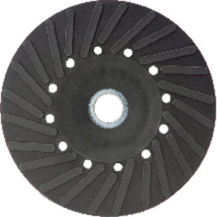 5″ - Smooth Bore - Spiral Pattern - Polymer Backing Plate For Resin Fibre Disc Without Nut - First Tool & Supply