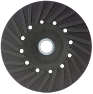 7" - Smooth Bore - Spiral Pattern - Polymer Backing Plate For Resin Fibre Disc Without Nut - First Tool & Supply