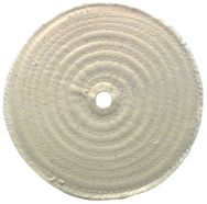 6 x 1/2 - 1'' (80 Ply) - Cotton Sewed Type Buffing Wheel - First Tool & Supply