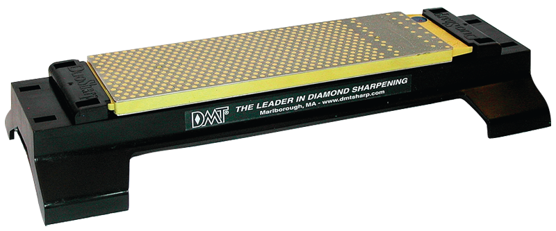 8 x 2-5/8 x 3/8" - Fine/Coarse Grit - Rectangular Bench Model Duo-Sharp Diamond Whetstone with Base - First Tool & Supply
