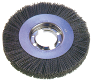 6" Diameter - 2" Arbor Hole - 120 SC Abrasive Nylon Straight Wheel - First Tool & Supply