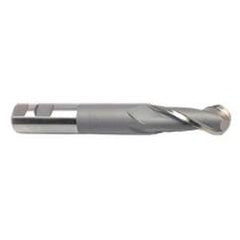 5/8'' Dia. - 4-5/8'' OAL - Uncoated HSS - Ball End SE EM - 2 FL - First Tool & Supply