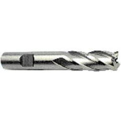 11mm Dia. x 2-11/16 Overall Length 4-Flute Square End High Speed Steel SE End Mill-Round Shank-Non-Center Cut-Uncoated - First Tool & Supply