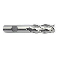 16mm Dia. x 3-3/4 Overall Length 4-Flute Square End M-42 Cobalt SE End Mill-Round Shank-Center Cut-Uncoated - First Tool & Supply