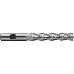 1/2 Dia. x 5 Overall Length 4-Flute Square End High Speed Steel SE End Mill-Round Shank-Center Cutting-Uncoated - First Tool & Supply