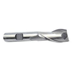 11mm Dia. x 2-11/16 Overall Length 2-Flute Square End High Speed Steel SE End Mill-Round Shank-Center Cut-Uncoated - First Tool & Supply