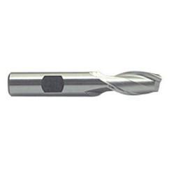 1 Dia. x 3-5/8 Overall Length 2-Flute Square End M-42 Cobalt SE End Mill-Round Shank-Center Cut-Uncoated - First Tool & Supply