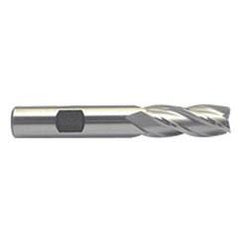 5/8 Dia. x 3-3/4 Overall Length 6-Flute Square End M-42 Cobalt SE End Mill-Round Shank-Center Cut-Uncoated - First Tool & Supply