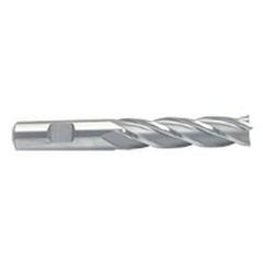 3/4 Dia. x 5-1/4 Overall Length 6-Flute Square End M-42 Cobalt SE End Mill-Round Shank-Center Cut-Uncoated - First Tool & Supply