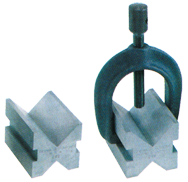 #599-749 - 1-1/2 x 1-1/2 x 2'' - V-Block & Clamp Set - First Tool & Supply