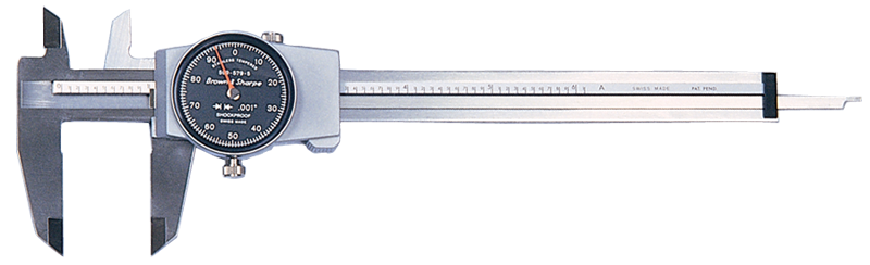 0 - 6'' Measuring Range (.001 Grad.) - Dial Caliper - #599-579-5 - First Tool & Supply