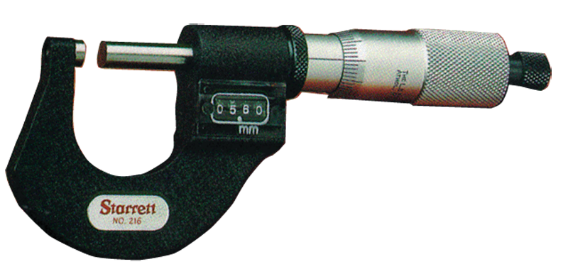 #T216XRL-1 - 0 - 1'' Measuring Range - .0001 Graduation - Ratchet Thimble - Carbide Face - Digital Outside Micrometer - First Tool & Supply