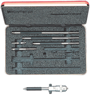 #124BZ - 2 - 12'' Measuring Range - .001 Graduation - Hardened & Ground Face - Inside Micrometer - First Tool & Supply