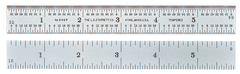 #C636-300-Certified - 11-3/4 / 300mm Long - 36 Graduation - 1'' Wide - Spring Tempered Rule with Certification - First Tool & Supply