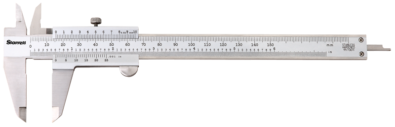 #125MEA-8/200 - 0 - 8 / 0 - 200mm Measuring Range (.002 /0.02mm Grad.) - Vernier Caliper - First Tool & Supply