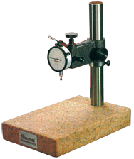 #653GJ - Kit Contains: .0005" Graduation; 0-25-0 Reading - Pink Granite Stand & Dial Indicator - First Tool & Supply